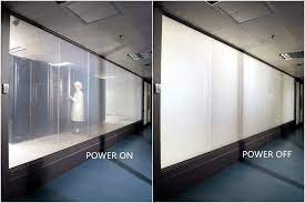 Switchable glass front door