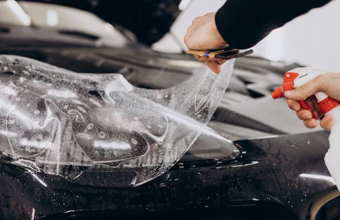 7.5mil Glossy Clear TPU Paint Protection Film