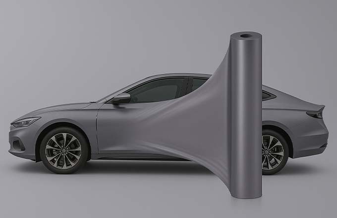 High-Gloss Grey-Purple TPU PPF