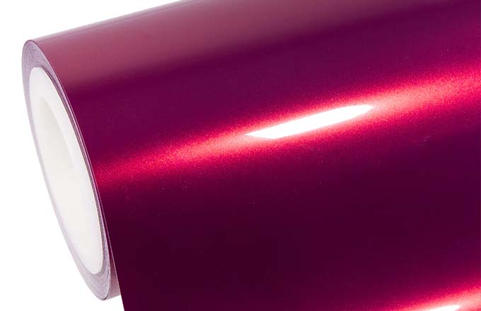 Luxury Metallic Gloss Maroon Vehicle Wrap