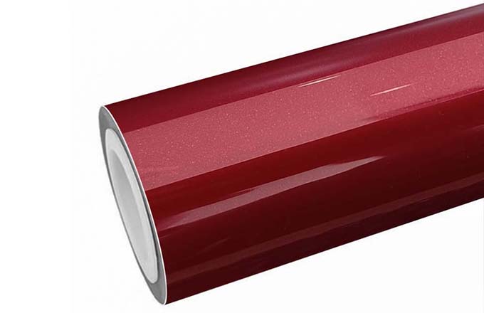 Luxury Metallic Gloss Maroon Vehicle Wrap