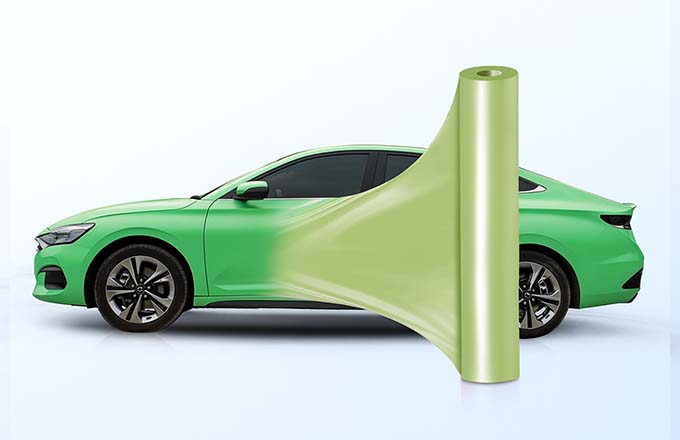 Metallic Candy Neon Green Car Wrap Film