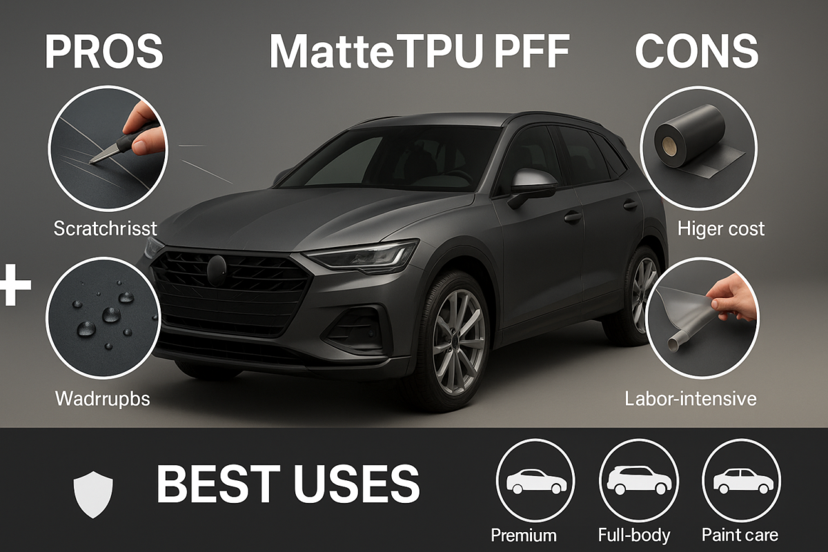 Auto Matte Paint Protection TPU Film