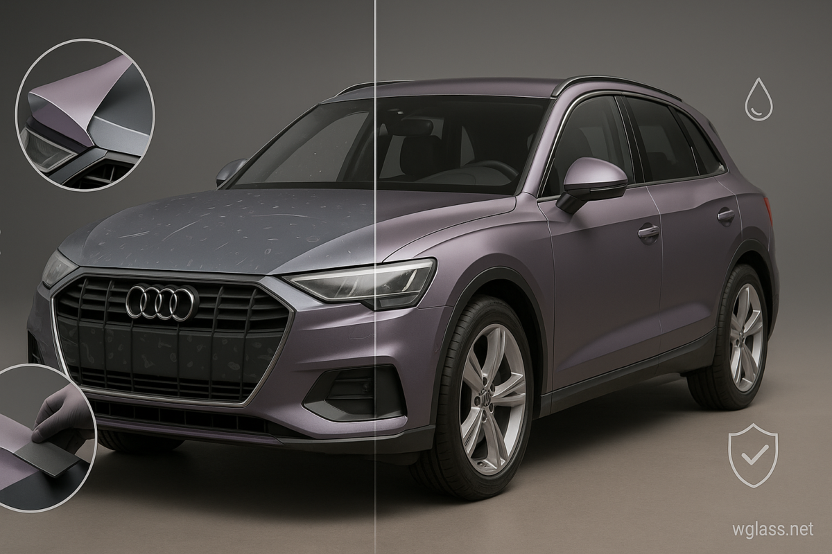 Bubble-Free Grey Purple Protection Film