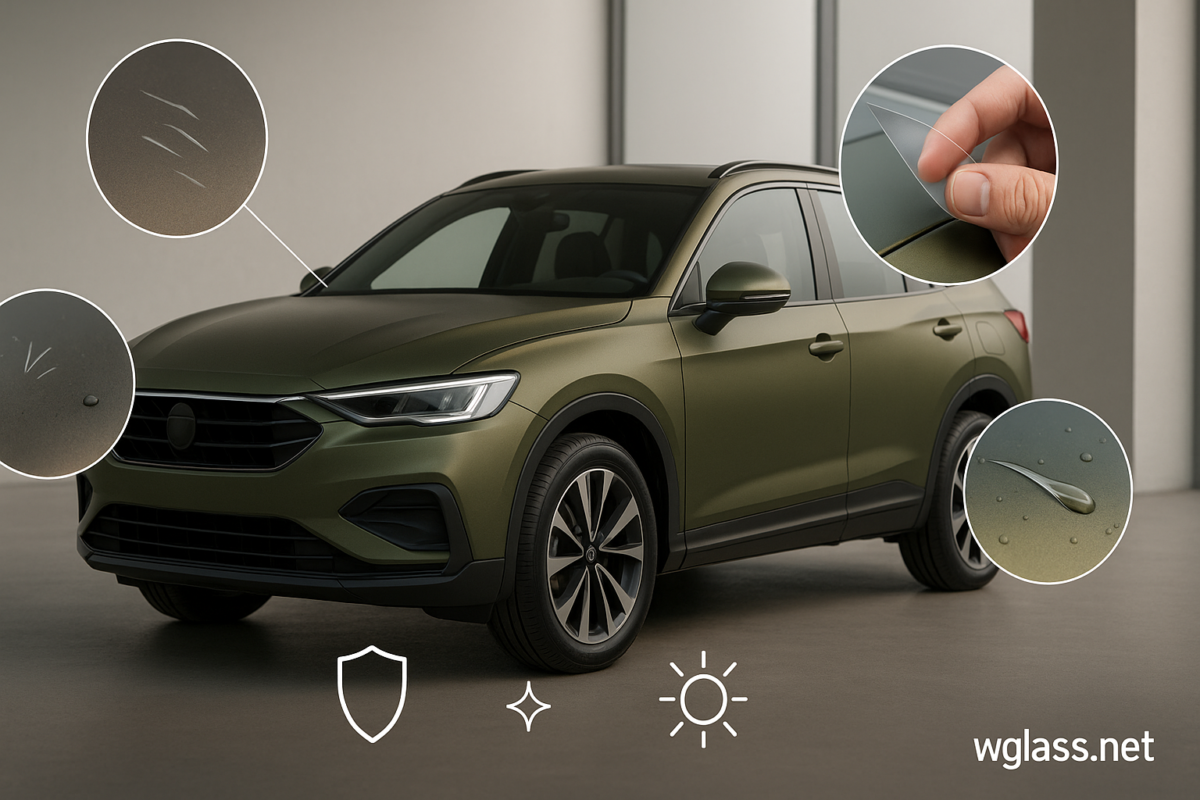 Green Brown Colored TPU PPF for Stylish Car Protection