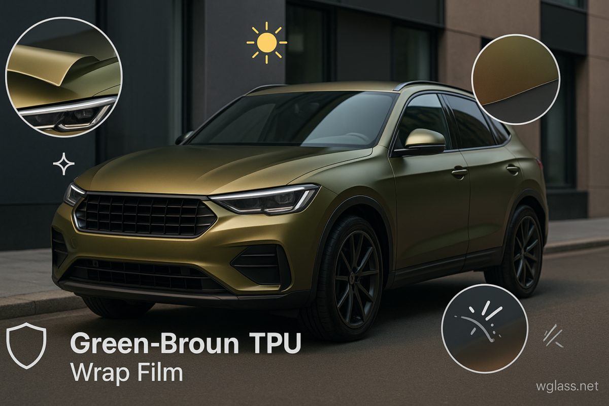 Green Brown TPU Wrap Film