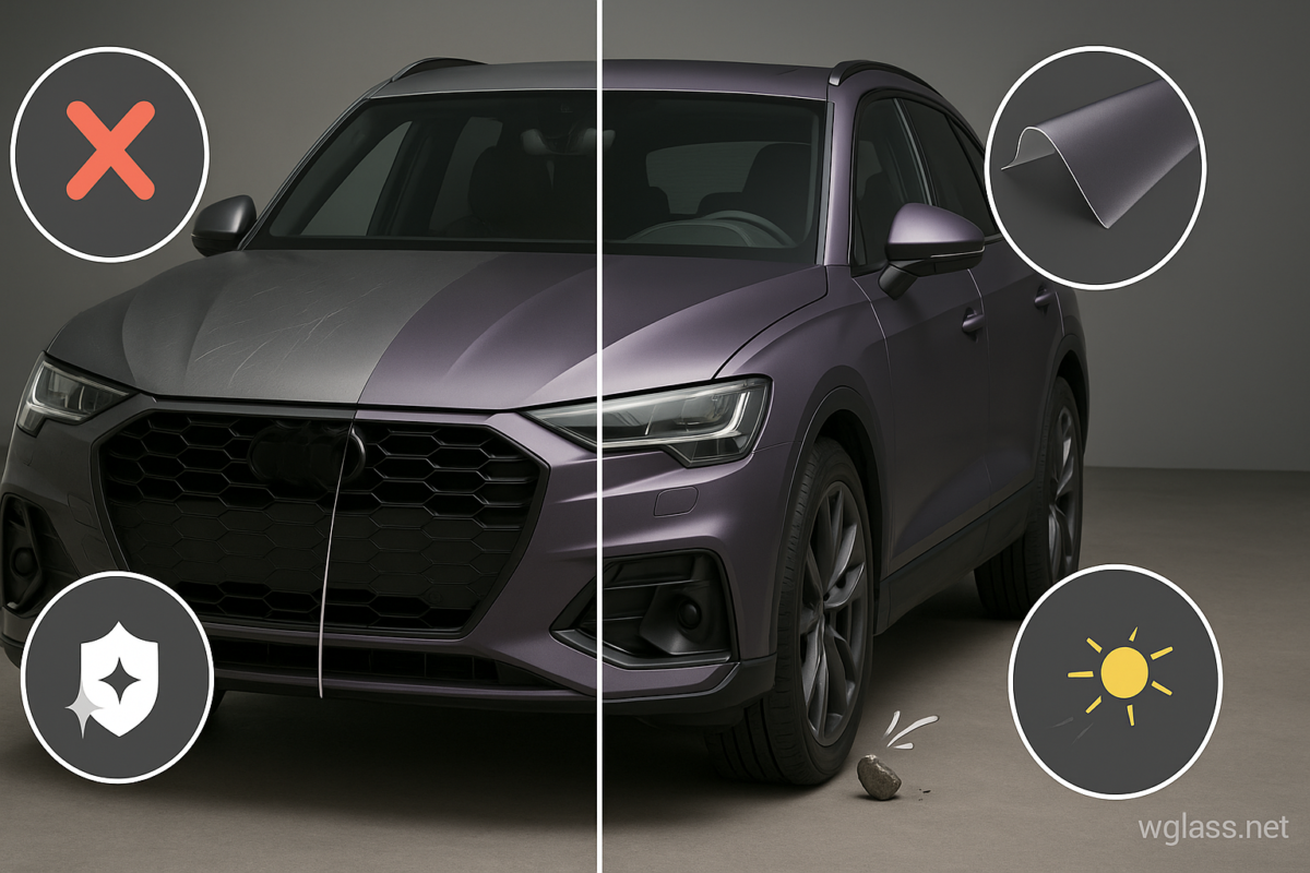 Grey Purple Car Paint Protection Film