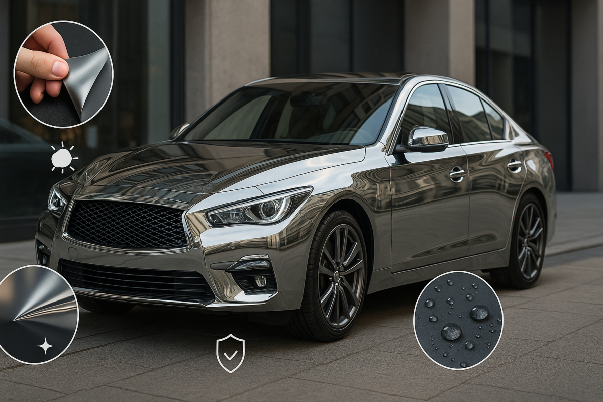 Metallic Gloss Chrome Wrap Vinyl