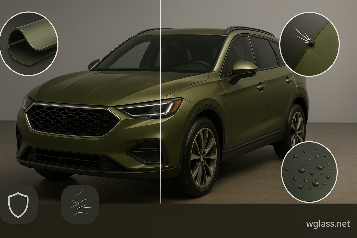 Scratch-Resistant Green Brown Paint Protection Film Explained