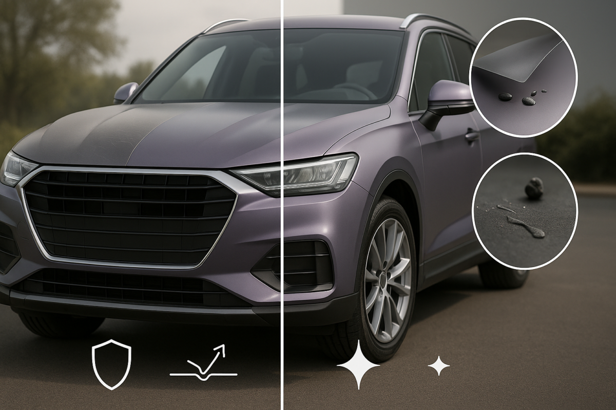 Scratch-Resistant Grey Purple Film