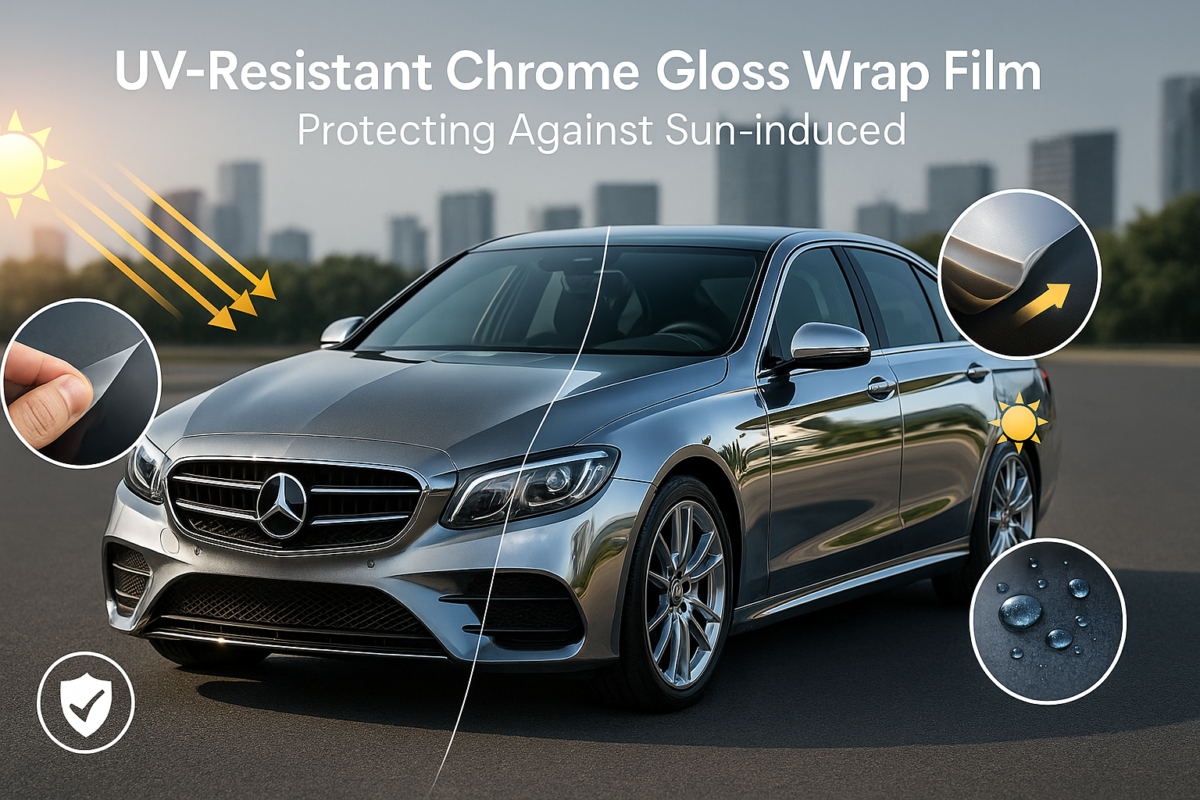 UV-Resistant Chrome Gloss Wrap Film