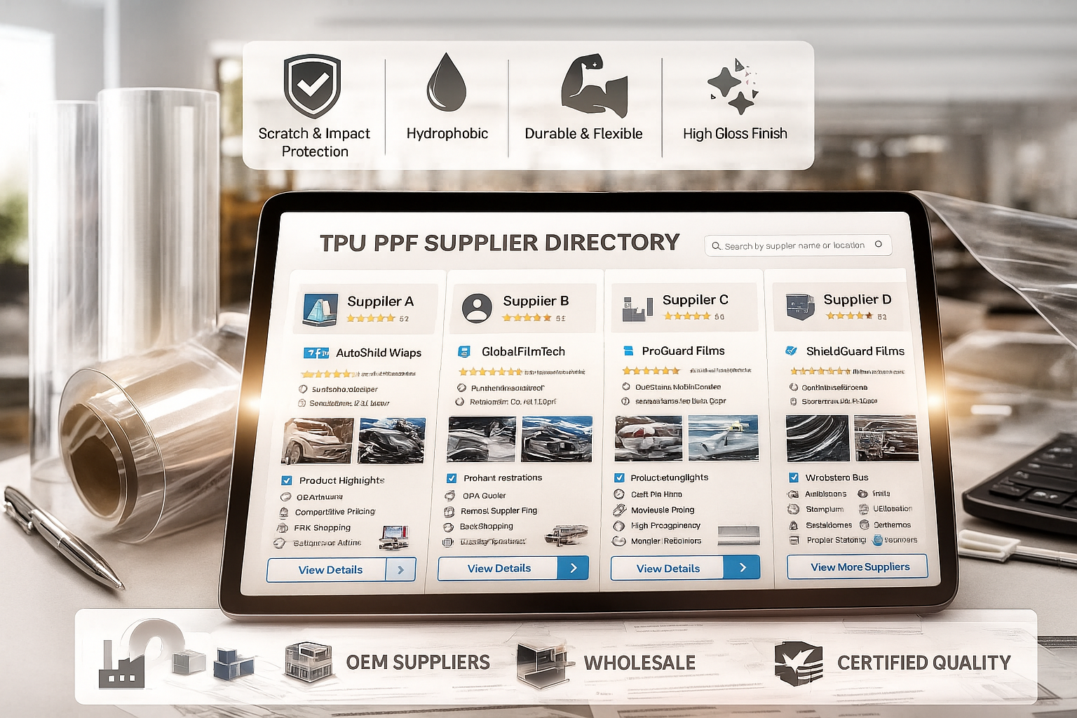 The Ultimate TPU PPF Supplier Directory: Vetting the Top Manufacturers for 2025
