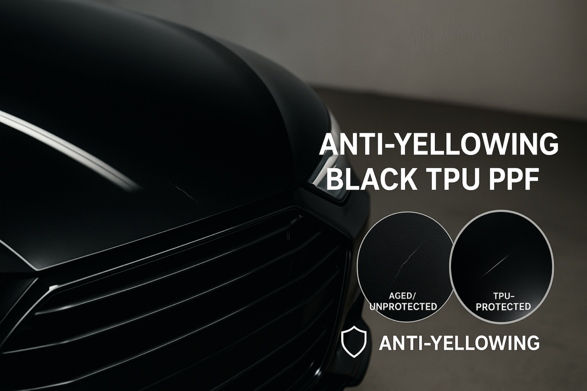 Anti-Yellowing Black TPU PPF