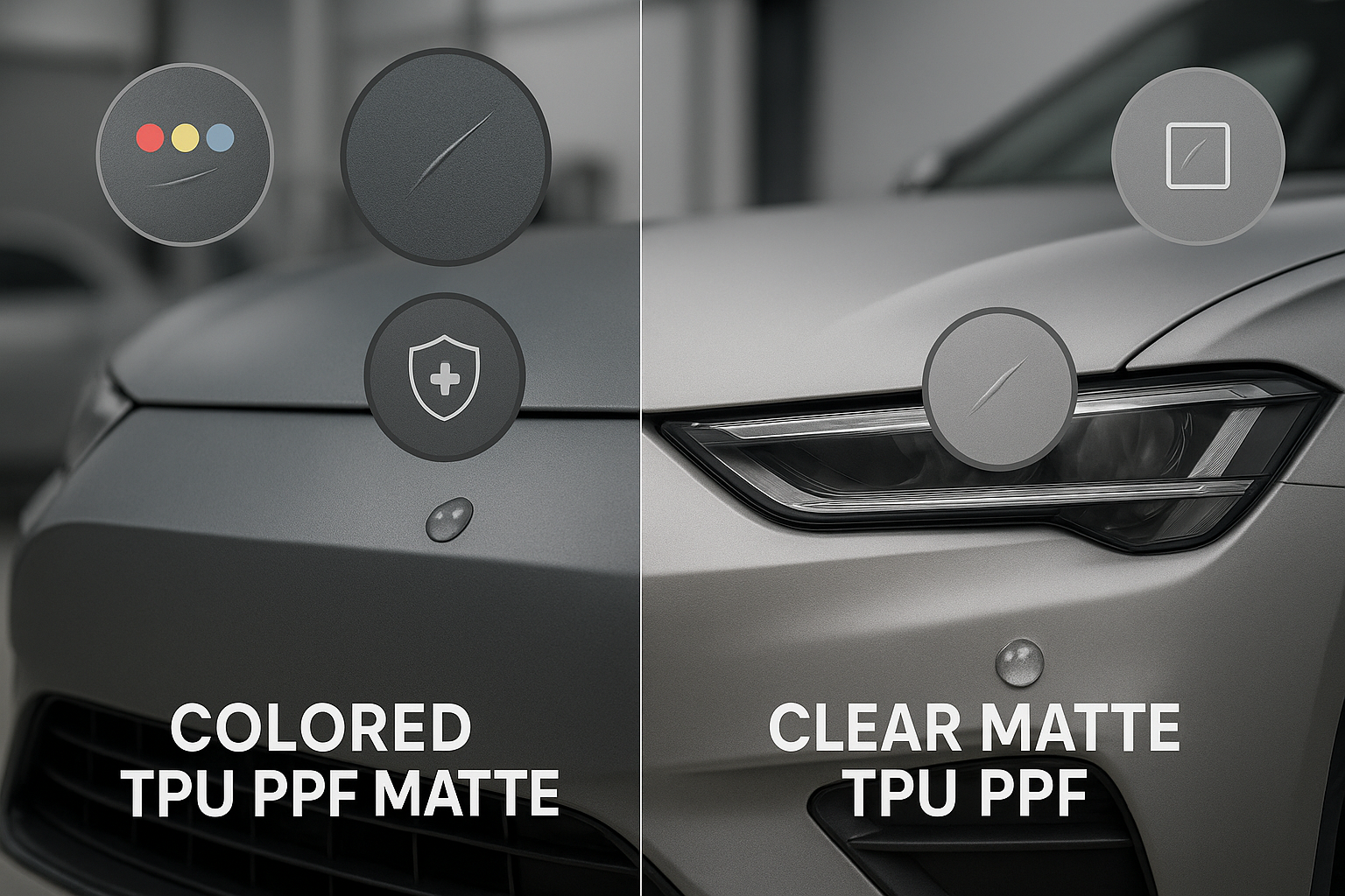 Colored TPU PPF Matte vs Clear Matte – Premium Self-Healing Film