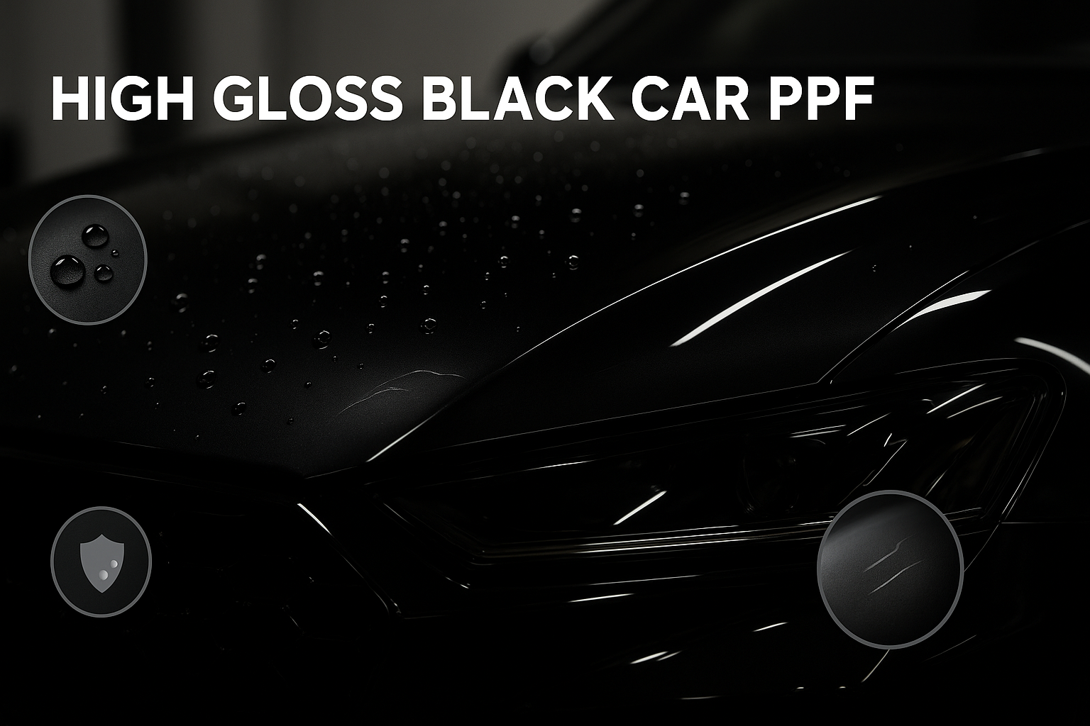 High Gloss Black Car PPF