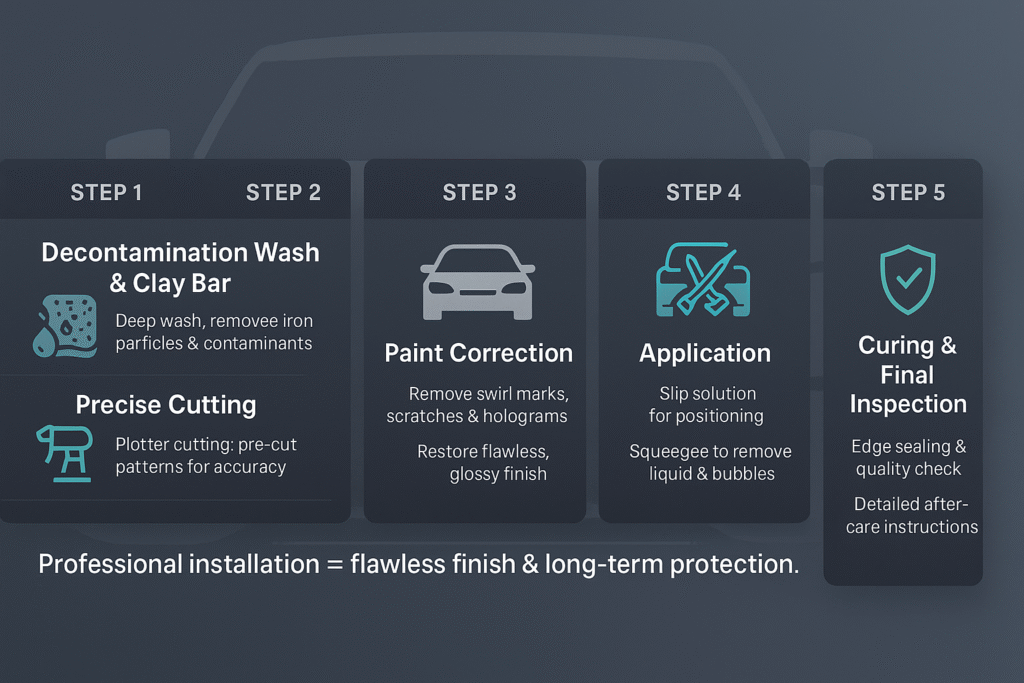 Professional PPF Installation Process